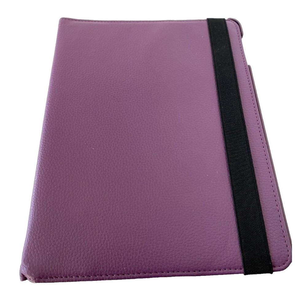 IPad Case Rotation Purple iPad Case with Slot Stands Standing Up